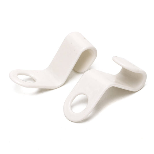 Conector tip cârlig din plastic alb pentru umerașe - ideal pentru organizarea articolelor speciale - HUMERO