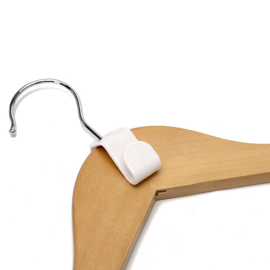 Conector tip cârlig din plastic alb pentru umerașe - ideal pentru organizarea articolelor speciale - HUMERO