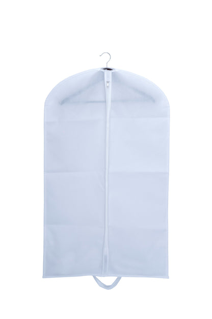 Husa pentru costum, cu maner, din material netesut, Polipropilenă, 60 x 100 cm, Alb, UUHH02