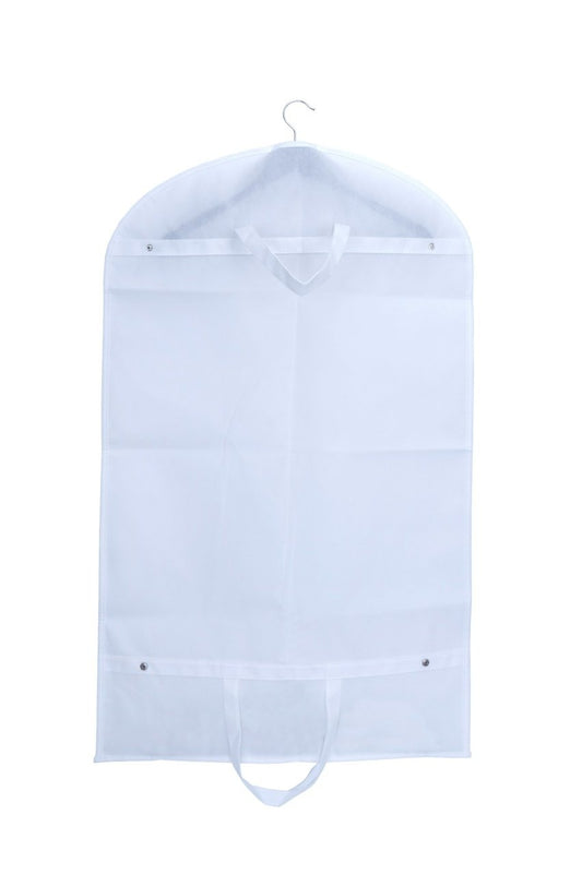 Husa pentru costum, cu maner, din material netesut, Polipropilenă, 60 x 100 cm, Alb, UUHH02 - HUMERO
