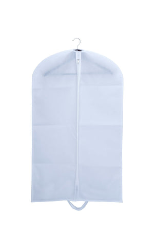 Husa pentru costum, cu maner, din material netesut, Polipropilenă, 60 x 100 cm, Alb, UUHH02 - HUMERO