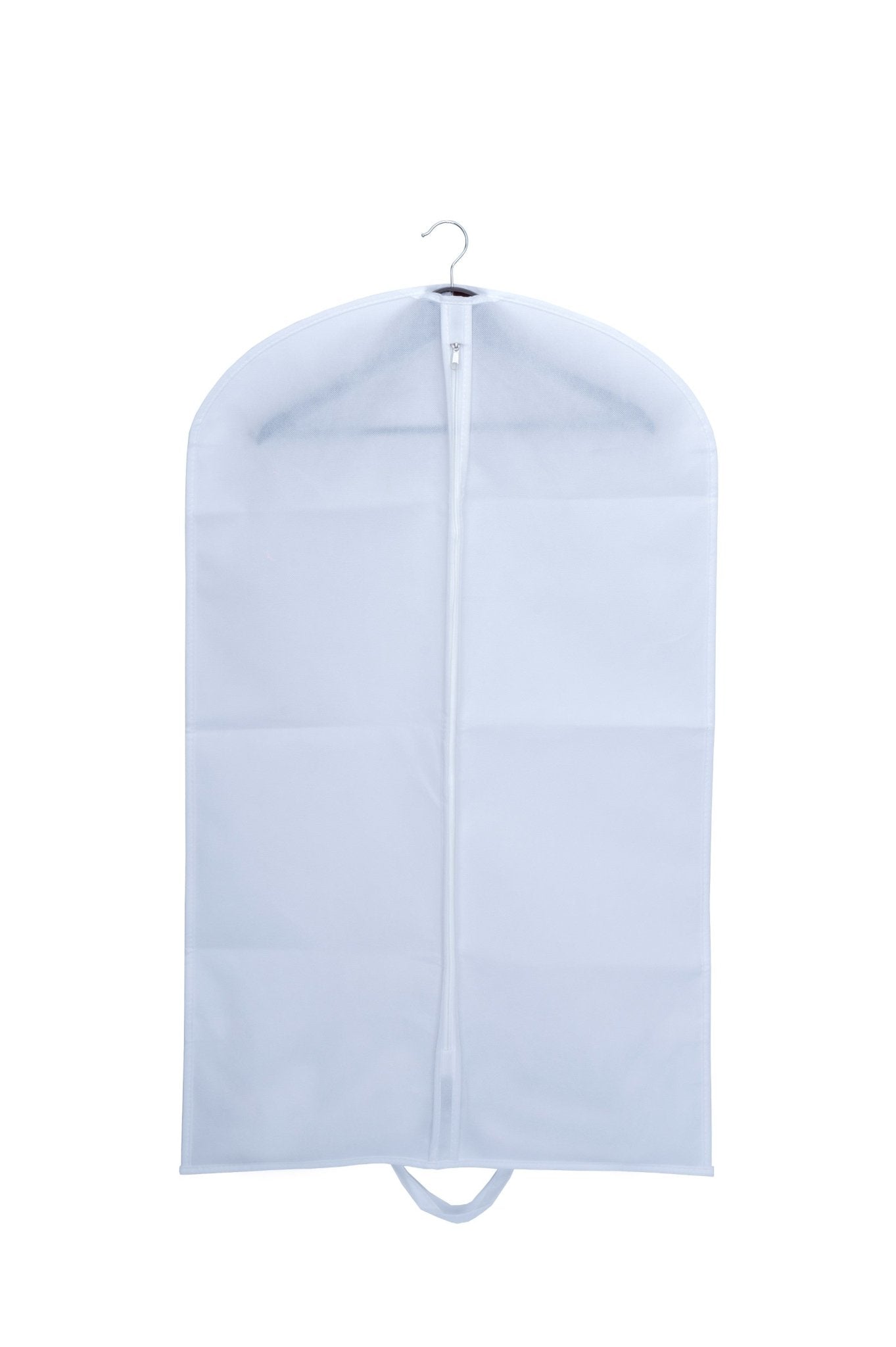 Husa pentru costum, cu maner, din material netesut, Polipropilenă, 60 x 100 cm, Alb, UUHH02 - HUMERO