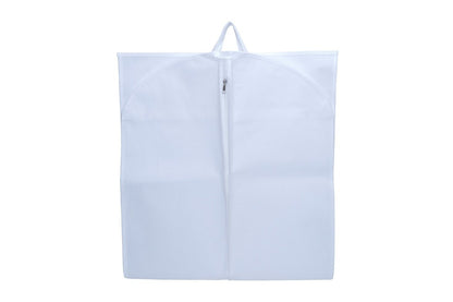 Husa pentru costum, cu maner, din material netesut, Polipropilenă, 60 x 100 cm, Alb, UUHH02 - HUMERO