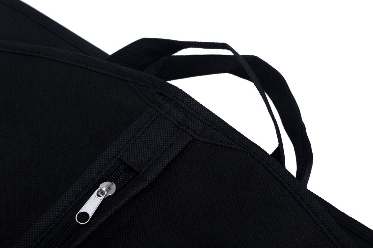 Husa pentru costum, cu maner, din material netesut, Polipropilenă, 60 x 130 cm, Negru, UUHH03 - HUMERO