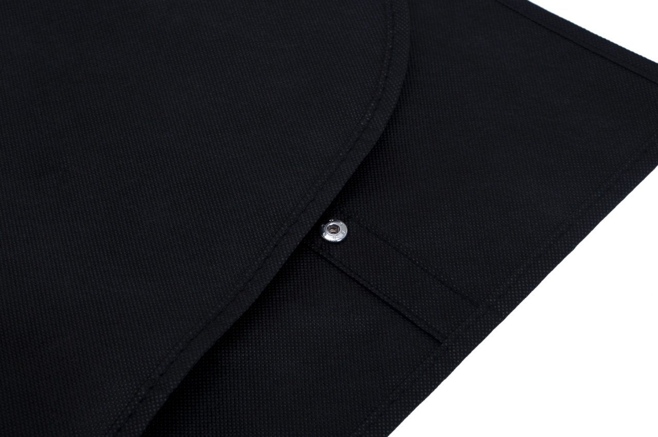 Husa pentru costum, cu maner, din material netesut, Polipropilenă, 60 x 100 cm, Negru, UUHH01