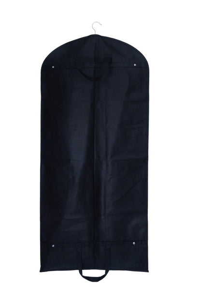 Husa pentru costum, cu maner, din material netesut, Polipropilenă, 60 x 130 cm, Negru, UUHH03