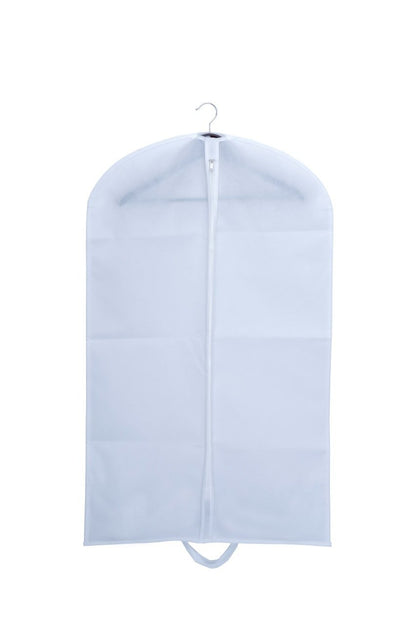 Husa pentru costum, cu maner, din material netesut, Polipropilenă, 60 x 130 cm, Alb, UUHH04