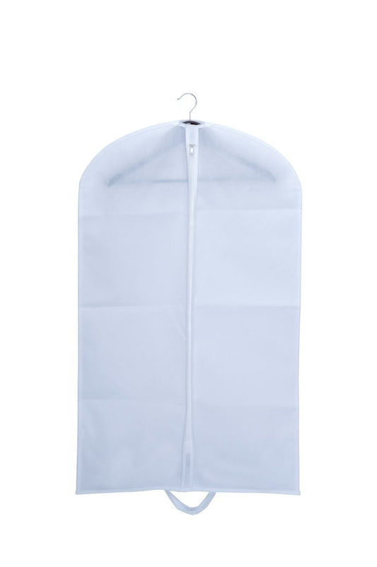 Husa pentru costum, cu maner, din material netesut, Polipropilenă, 60 x 130 cm, Alb, UUHH04