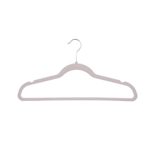 Umeraș antialunecare acoperit cu catifea ivoir, bară pentru pantaloni - ideal pentru rochii, fuste, pantaloni, bluze și tricouri - HUMERO