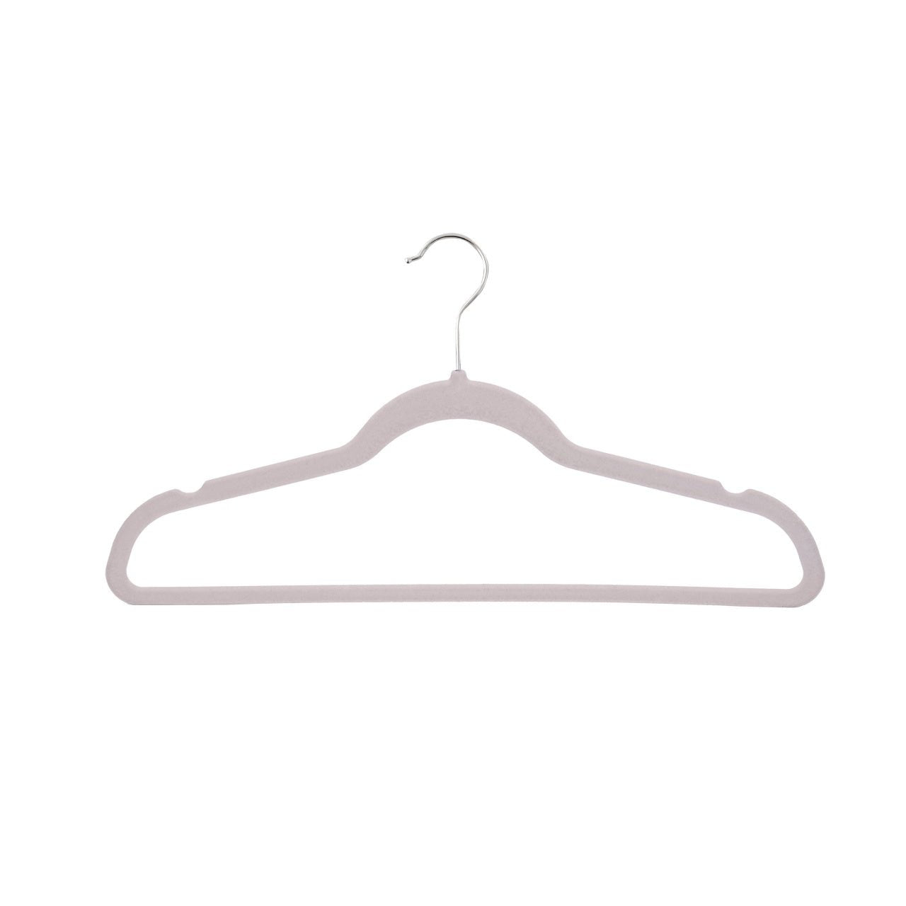 Umeraș antialunecare acoperit cu catifea ivoir, bară pentru pantaloni - ideal pentru rochii, fuste, pantaloni, bluze și tricouri - HUMERO