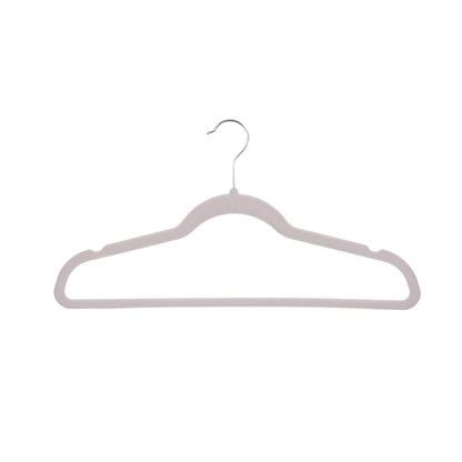 Umeraș antialunecare acoperit cu catifea ivoir, bară pentru pantaloni - ideal pentru rochii, fuste, pantaloni, bluze și tricouri - HUMERO