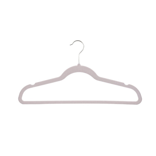 Umeraș antialunecare acoperit cu catifea ivoir, bară pentru pantaloni - ideal pentru rochii, fuste, pantaloni, bluze și tricouri - HUMERO