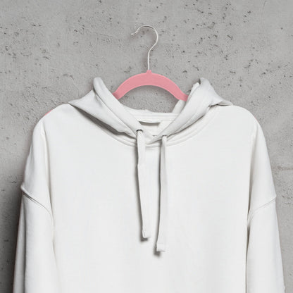 Umeraș antialunecare acoperit cu catifea roz, cu bară pentru pantaloni - ideal pentru rochii, fuste, pantaloni, bluze și tricouri - HUMERO