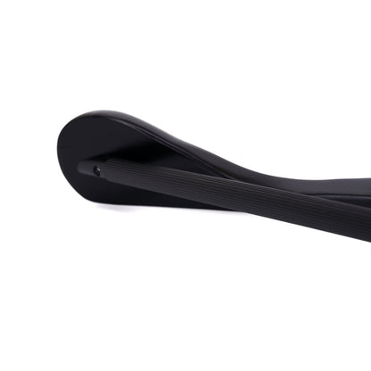 Umeraș din lemn negru cu umeri lați, bară pentru pantaloni și design modern - ideal pentru costume, sacouri, cămăși, bluze, pantaloni și tricouri - HUMERO