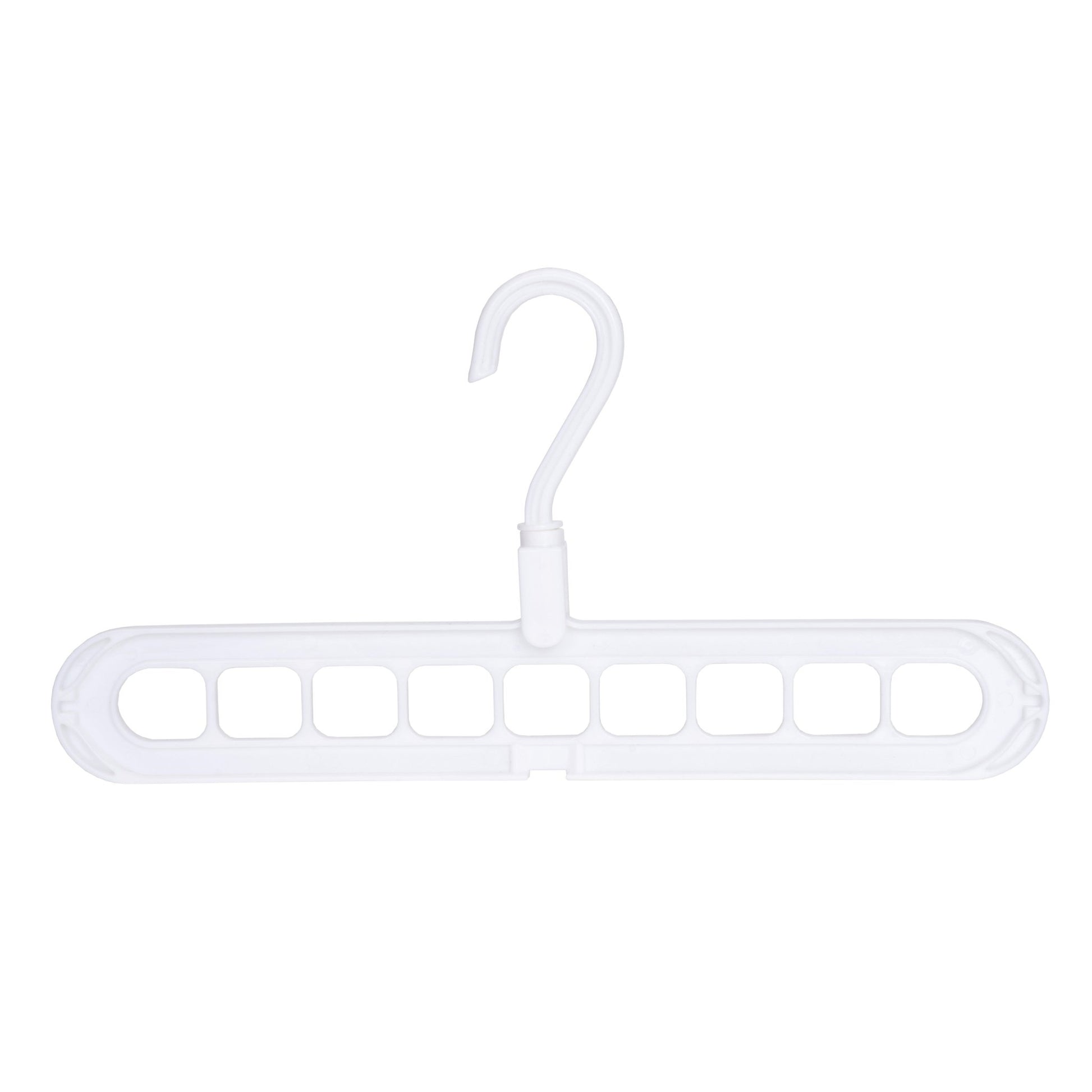 Umeraș din plastic alb pentru organizare orizontală și verticală - ideal pentru articole speciale - HUMERO