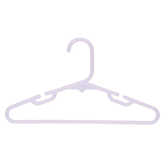 Umeraș pentru copii din plastic alb cu design ergonomic cu bară pentru pantaloni - ideal pentru pantaloni, rochii, fuste, cămăși, bluze și tricouri - HUMERO