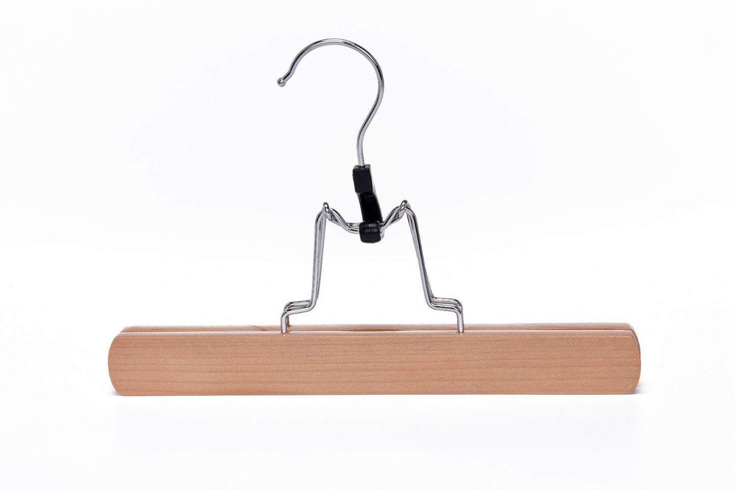 Umeraș pentru pantaloni FlikFlak din lemn natur cu elemente metalice - ideal pentru pantaloni și fuste - HUMERO